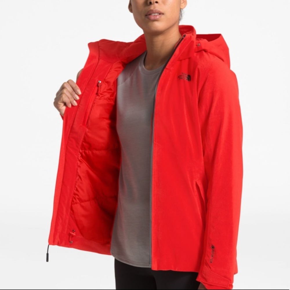 NWT The North Face AFGTX Thermal Gore-Tex Hooded Jacket Red XL